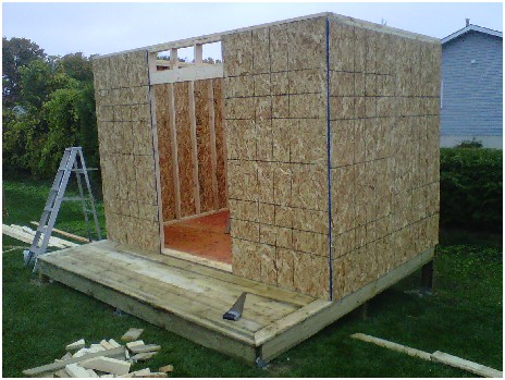 according to your plan when you build your own shed