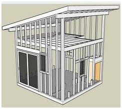 Small Shed Roof House Plans