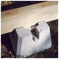 deckblock shed foundation